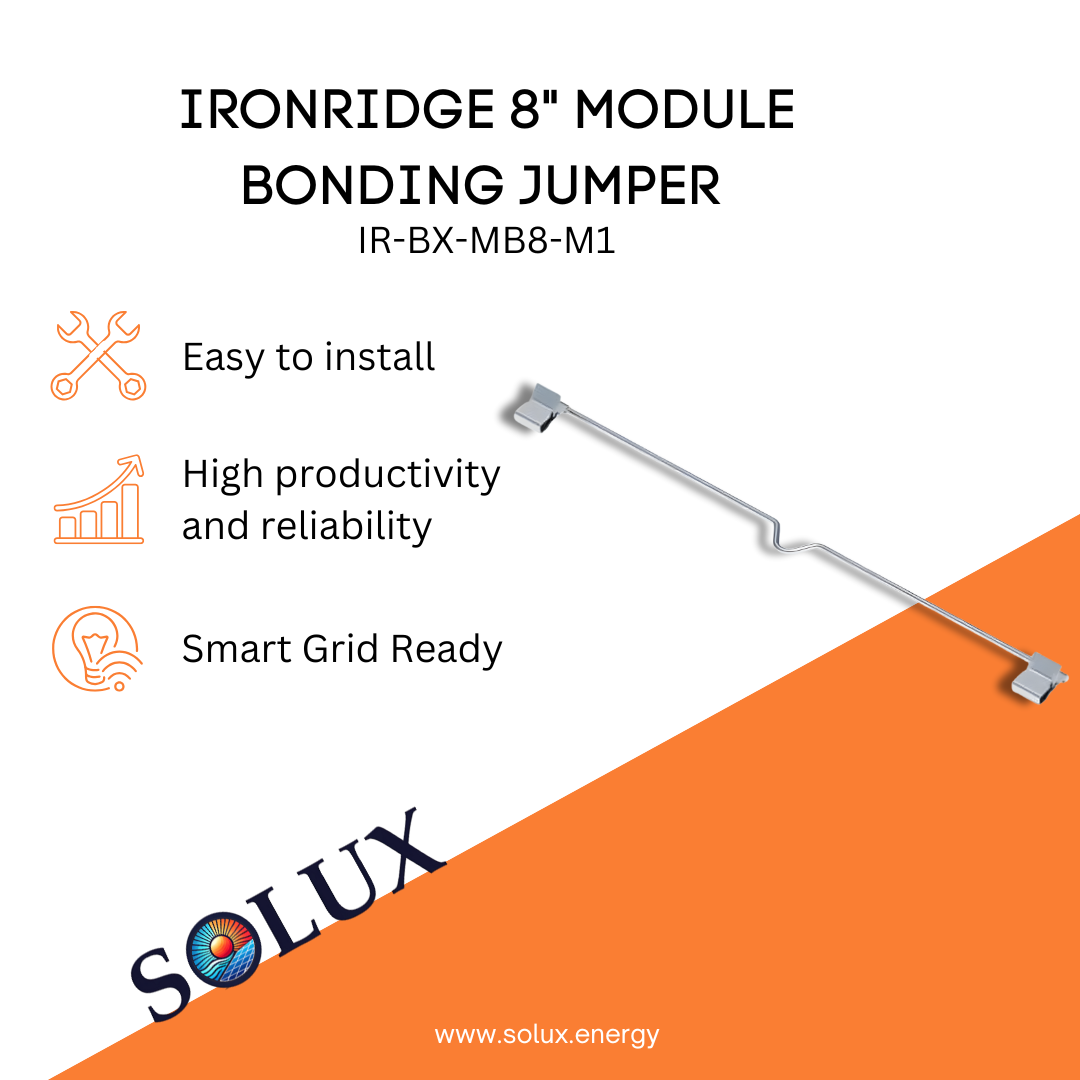 This is an image of Jumping Bond 8" module bonding jumper by Ironridge